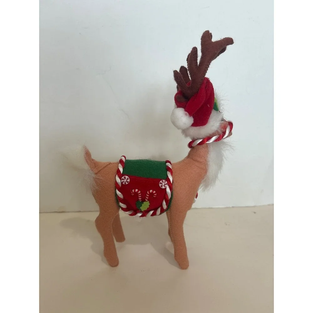 VTG Annalee 2007 Christmas Peppermint Reindeer Doll 11